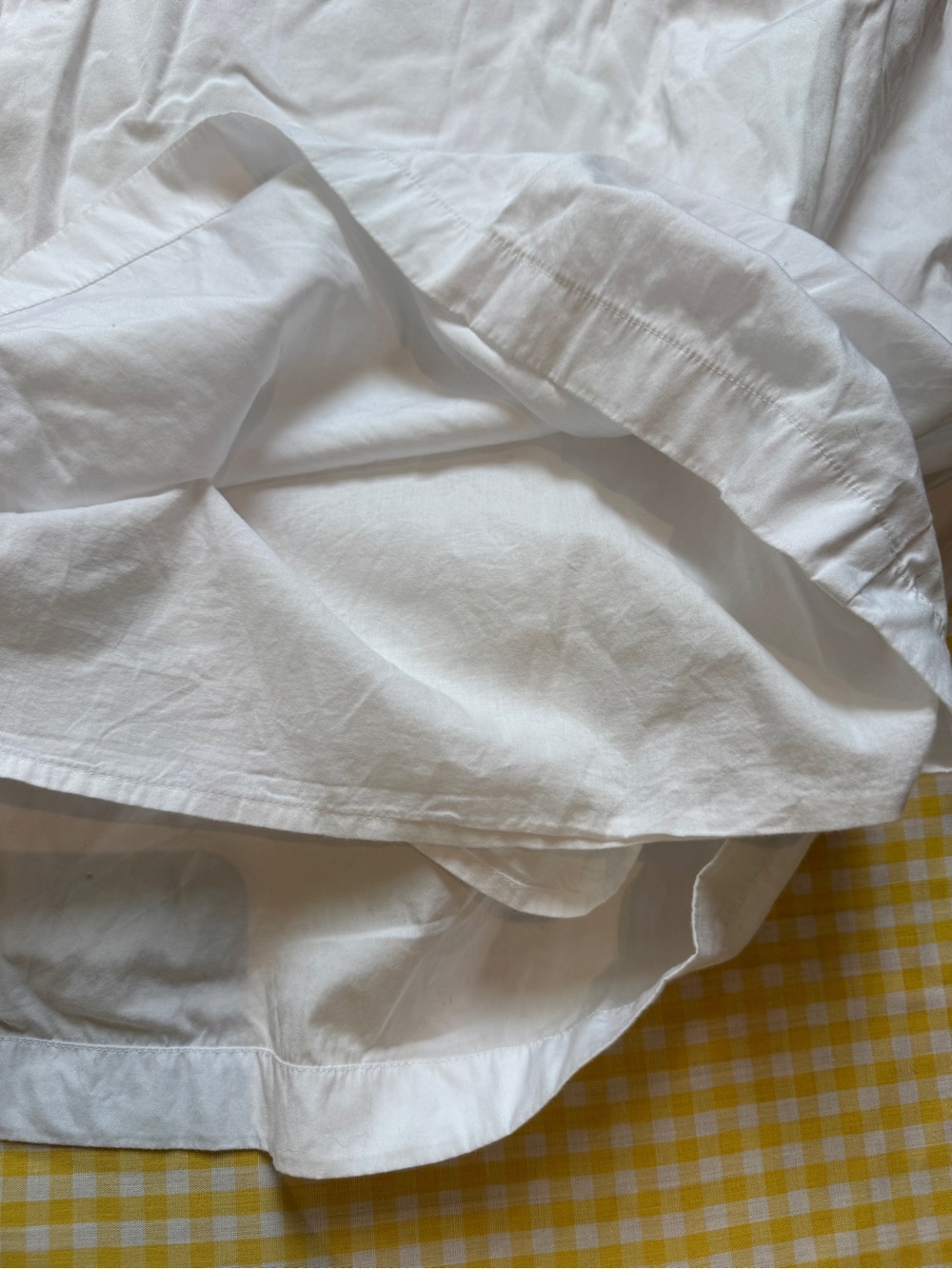 Madewell White Smocked Waist Midi Maxi Skirt Poplin - Picture 7 of 9